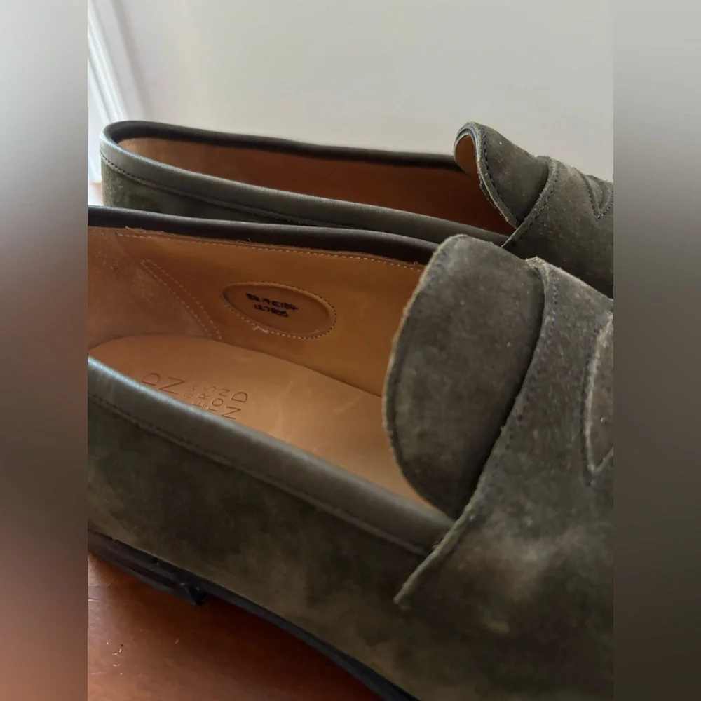 Edward Green Duke Green Suede Loafers 8 1/2 - Picture 5 of 11